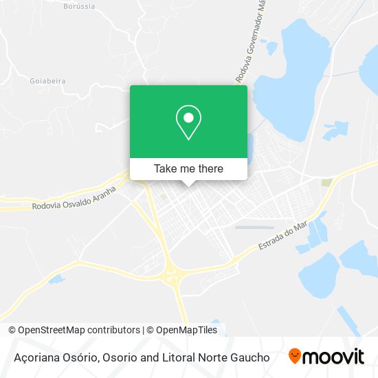 Açoriana Osório map