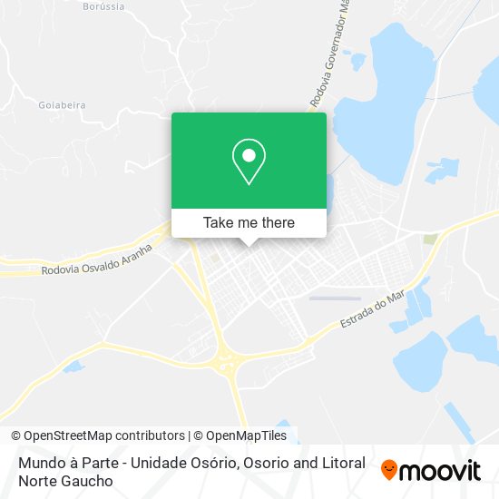 Mundo à Parte - Unidade Osório map
