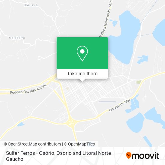 Sulfer Ferros - Osório map