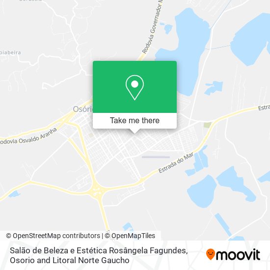 Mapa Salão de Beleza e Estética Rosângela Fagundes