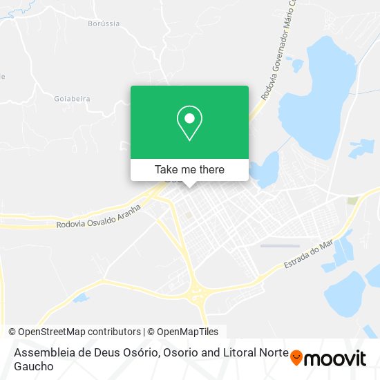 Assembleia de Deus Osório map