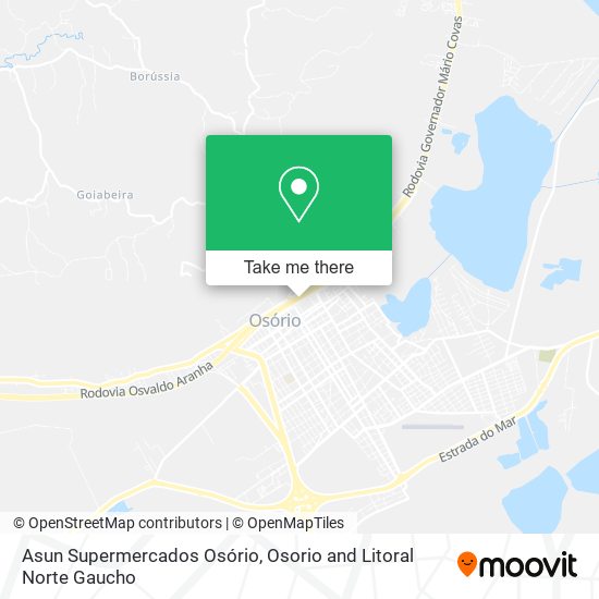 Asun Supermercados Osório map