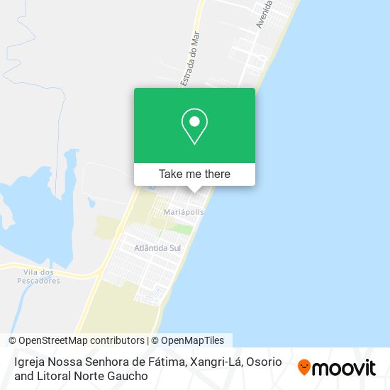 Mapa Igreja Nossa Senhora de Fátima, Xangri-Lá