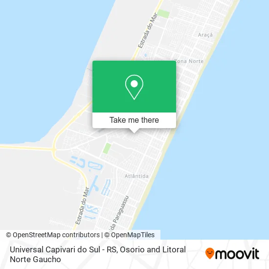 Mapa Universal Capivari do Sul - RS