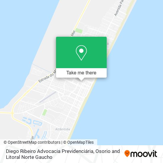 Mapa Diego Ribeiro Advocacia Previdenciária