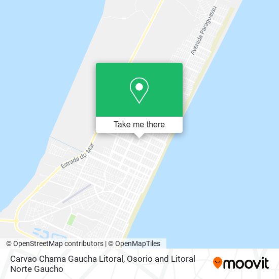 Carvao Chama Gaucha Litoral map