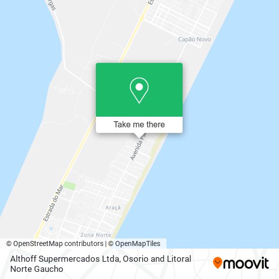 Althoff Supermercados Ltda map