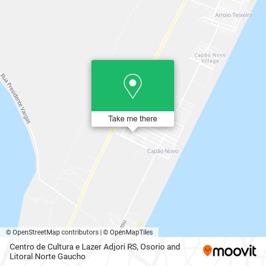 Centro de Cultura e Lazer Adjori RS map