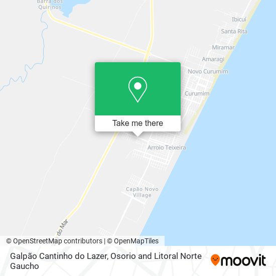 Galpão Cantinho do Lazer map