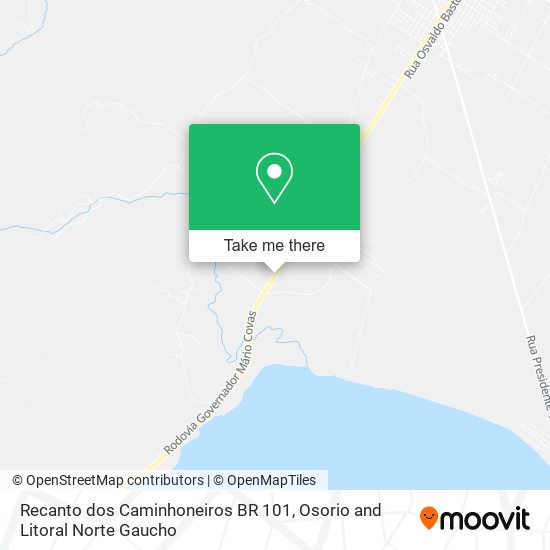 Recanto dos Caminhoneiros BR 101 map