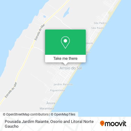 Pousada Jardim Raiante map