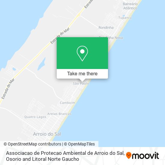 Mapa Associacao de Protecao Ambiental de Arroio do Sal