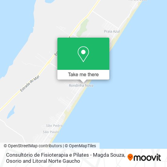 Mapa Consultório de Fisioterapia e Pilates - Magda Souza