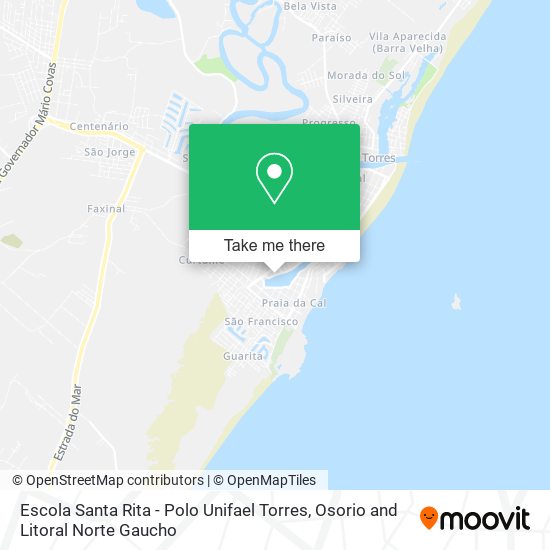 Mapa Escola Santa Rita - Polo Unifael Torres