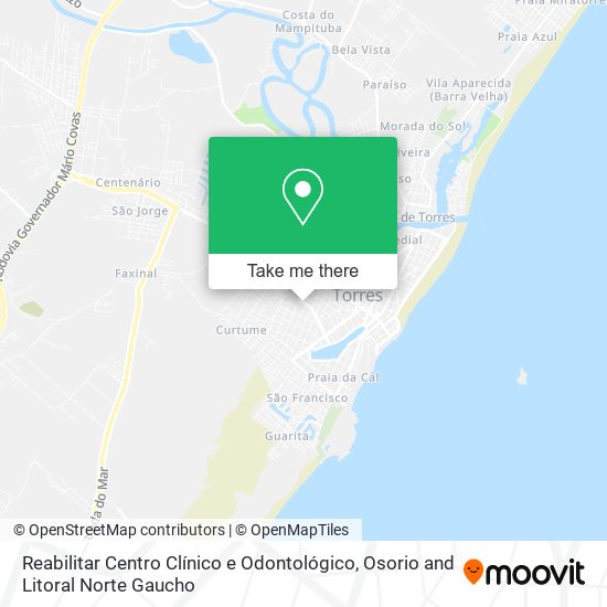 Reabilitar Centro Clínico e Odontológico map