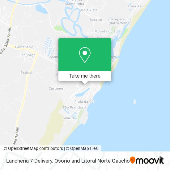 Lancheria 7 Delivery map
