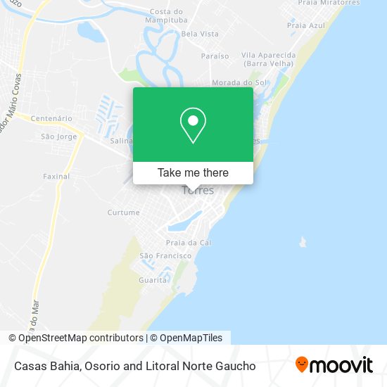 Casas Bahia map