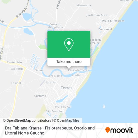 Dra Fabiana Krause - Fisioterapeuta map