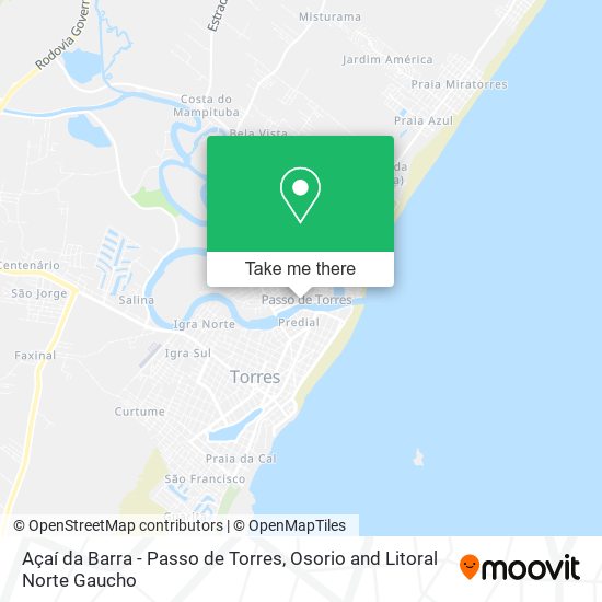 Açaí da Barra - Passo de Torres map