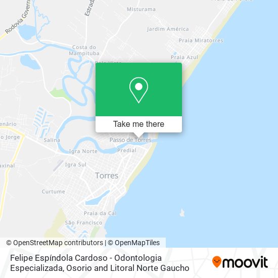 Mapa Felipe Espíndola Cardoso - Odontologia Especializada