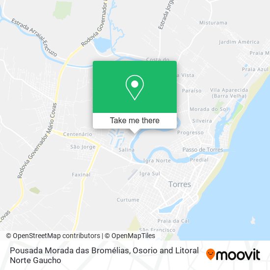 Pousada Morada das Bromélias map