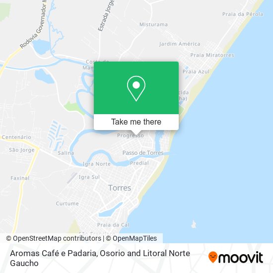 Aromas Café e Padaria map