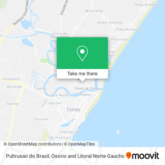 Pultrusao do Brasil map