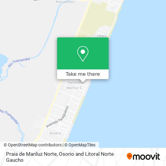 Mapa Praia de Mariluz Norte