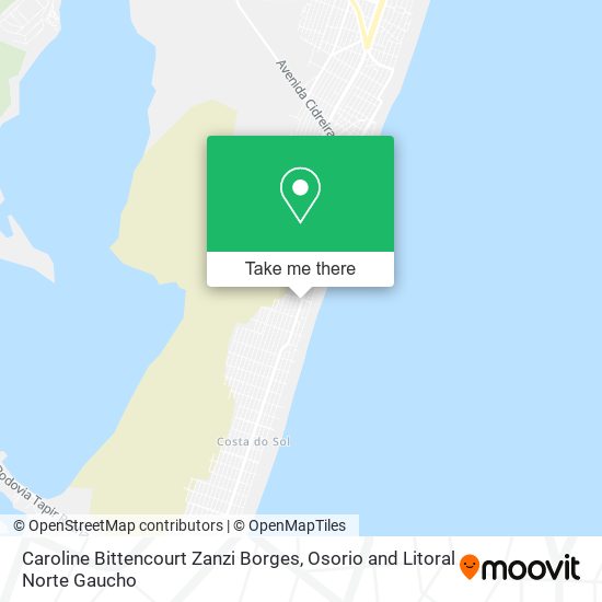 Caroline Bittencourt Zanzi Borges map