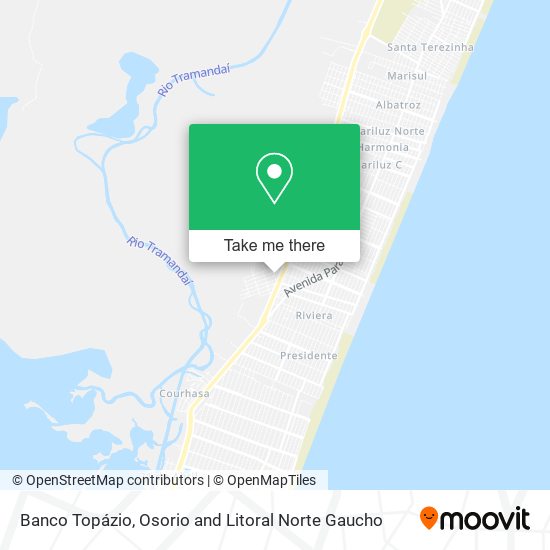 Banco Topázio map
