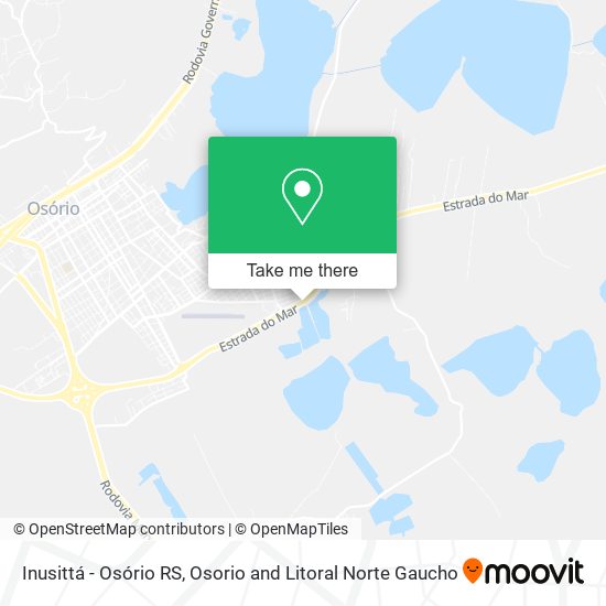 Inusittá - Osório RS map