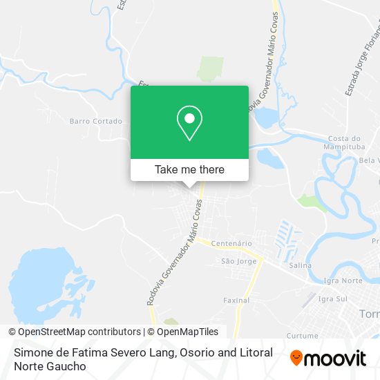 Simone de Fatima Severo Lang map