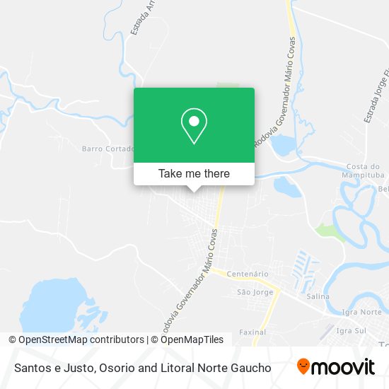 Santos e Justo map