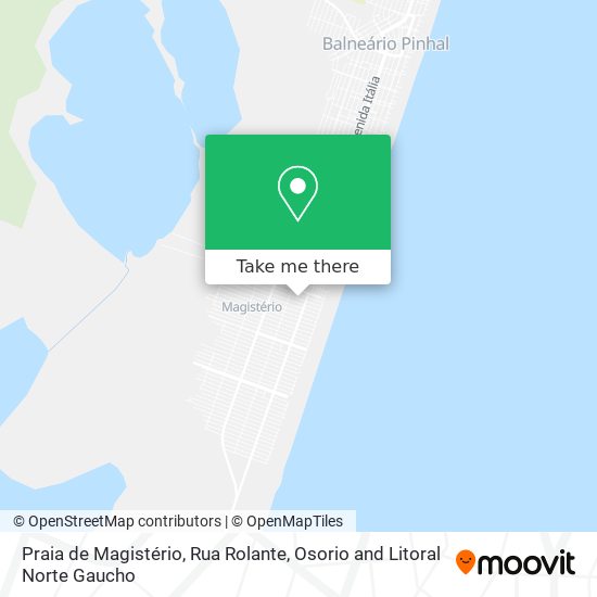 Praia de Magistério, Rua Rolante map