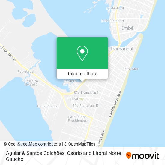Aguiar & Santos Colchões map