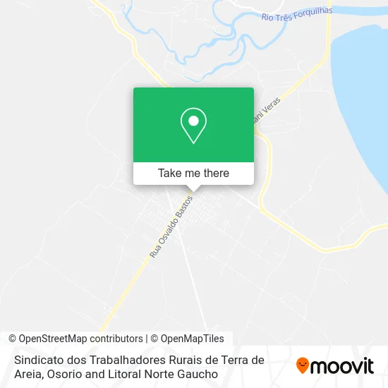 Sindicato dos Trabalhadores Rurais de Terra de Areia map