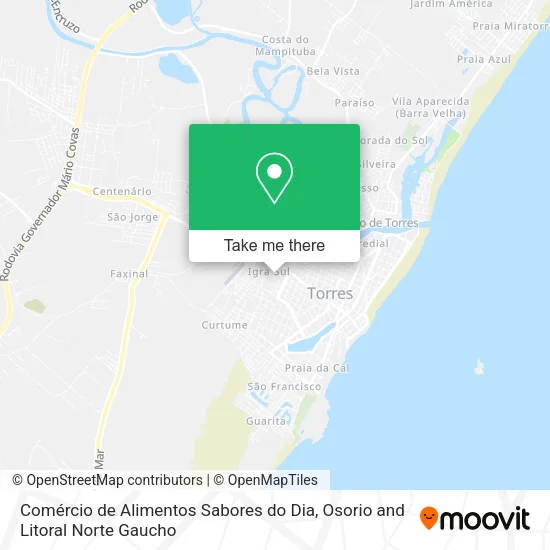 Comércio de Alimentos Sabores do Dia map