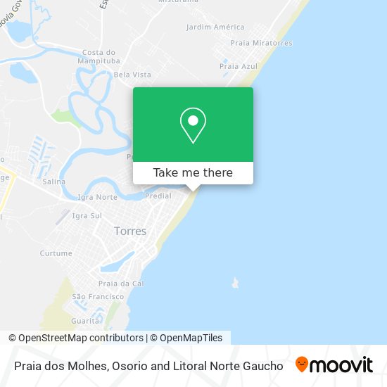 Praia dos Molhes map