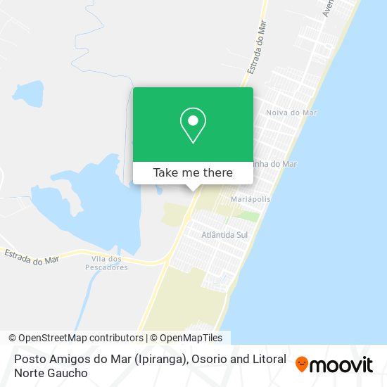 Posto Amigos do Mar (Ipiranga) map