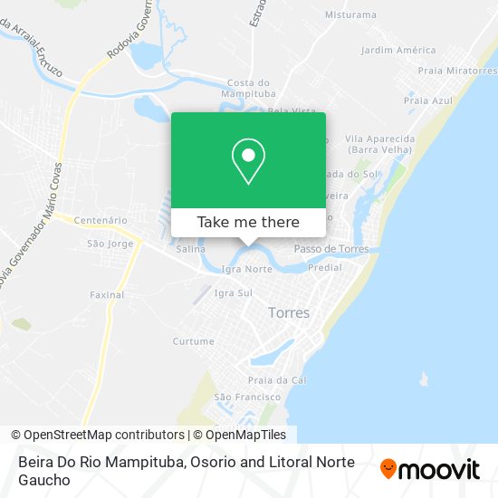Beira Do Rio Mampituba map