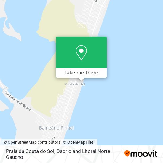 Praia da Costa do Sol map