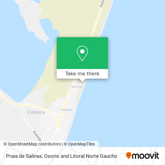 Praia de Salinas map