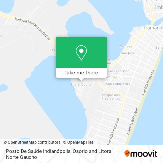 Posto De Saúde Indianópolis map