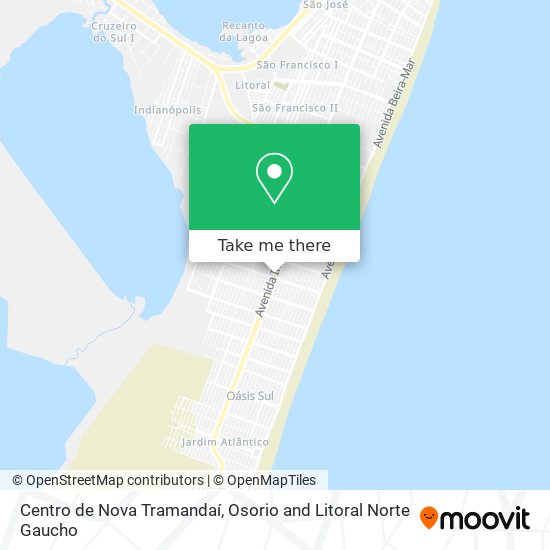 Centro de Nova Tramandaí map