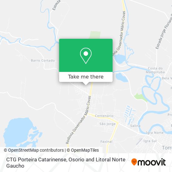 CTG Porteira Catarinense map