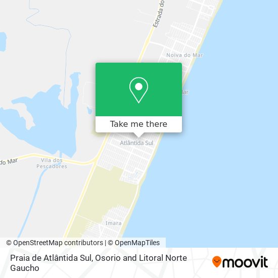 Praia de Atlântida Sul map