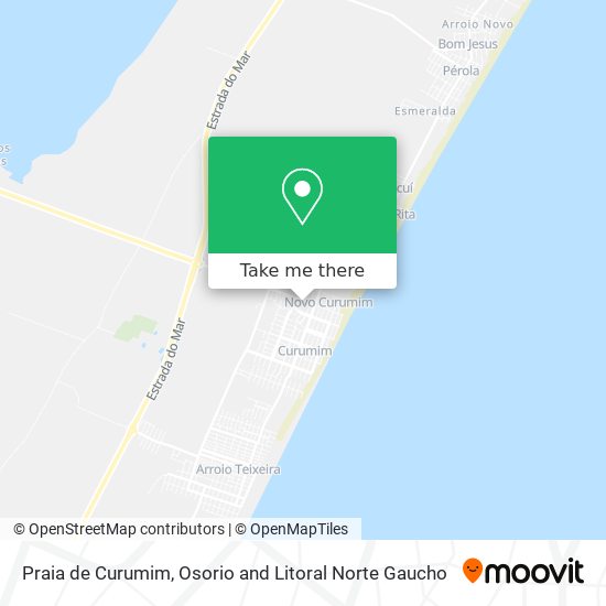 Praia de Curumim map
