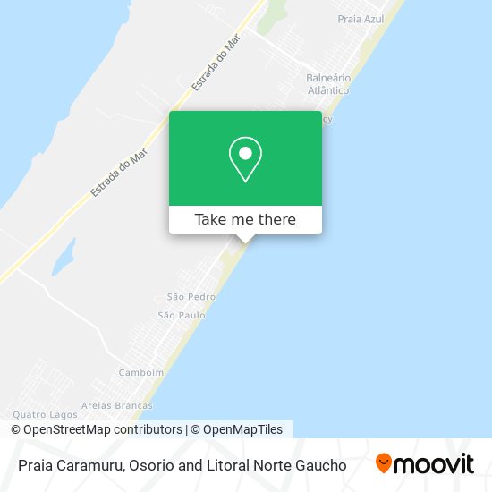 Praia Caramuru map