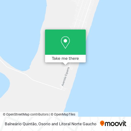 Balneário Quintão map