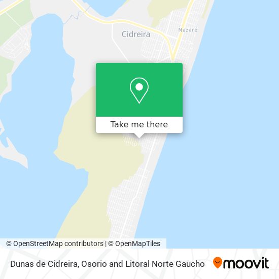 Dunas de Cidreira map